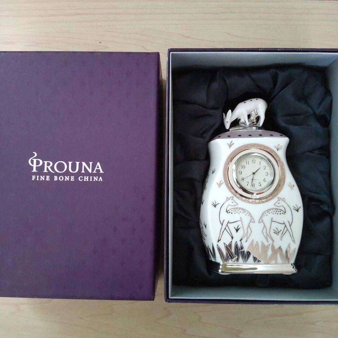 PROUNA プラウナ ボーンチャイナ 置時計