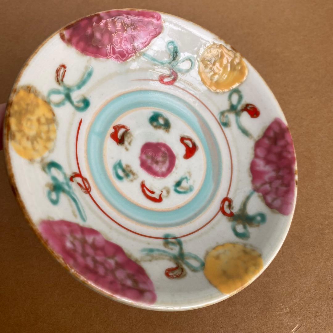 希少　新品未使用　伊藤聡信　色絵　4寸皿　②