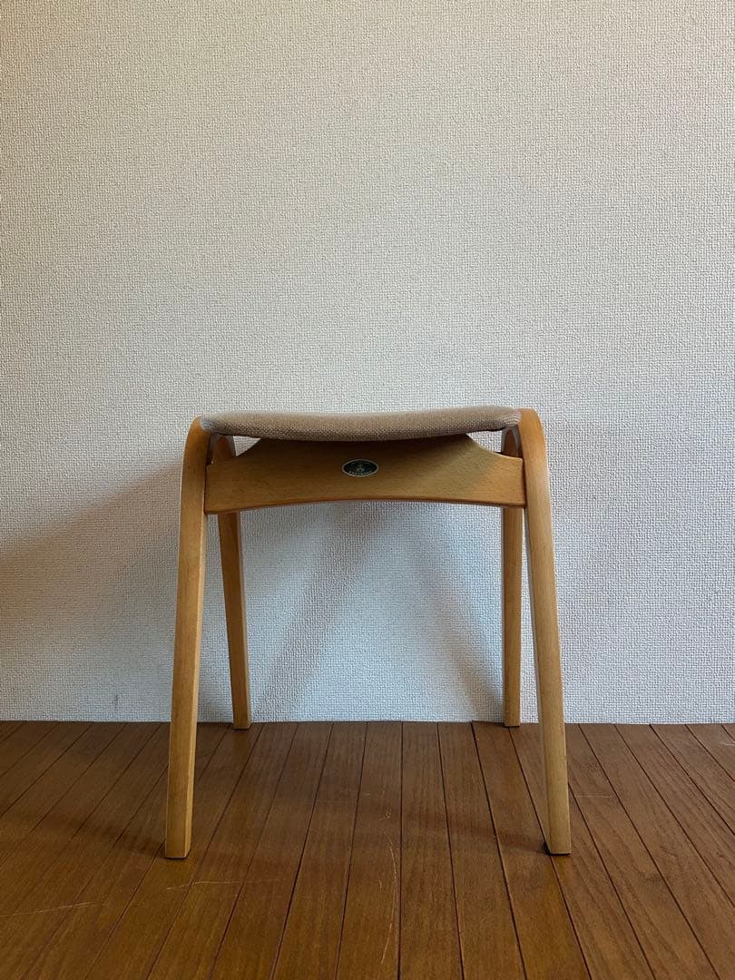 ★期間限定SALE★秋田木工No.202スツール/張地A-11/木製チェア