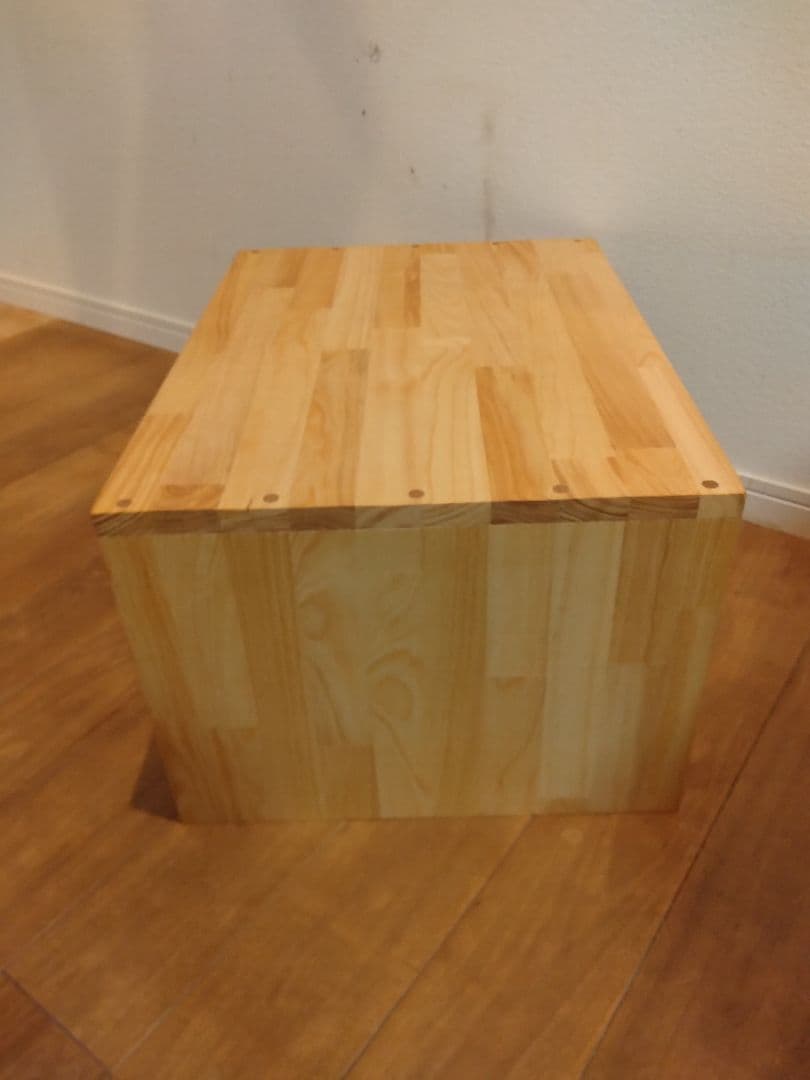 木製　ハンドメイド　オーダー　コの字　キヌカ　サイドテーブル　踏み台　水槽台