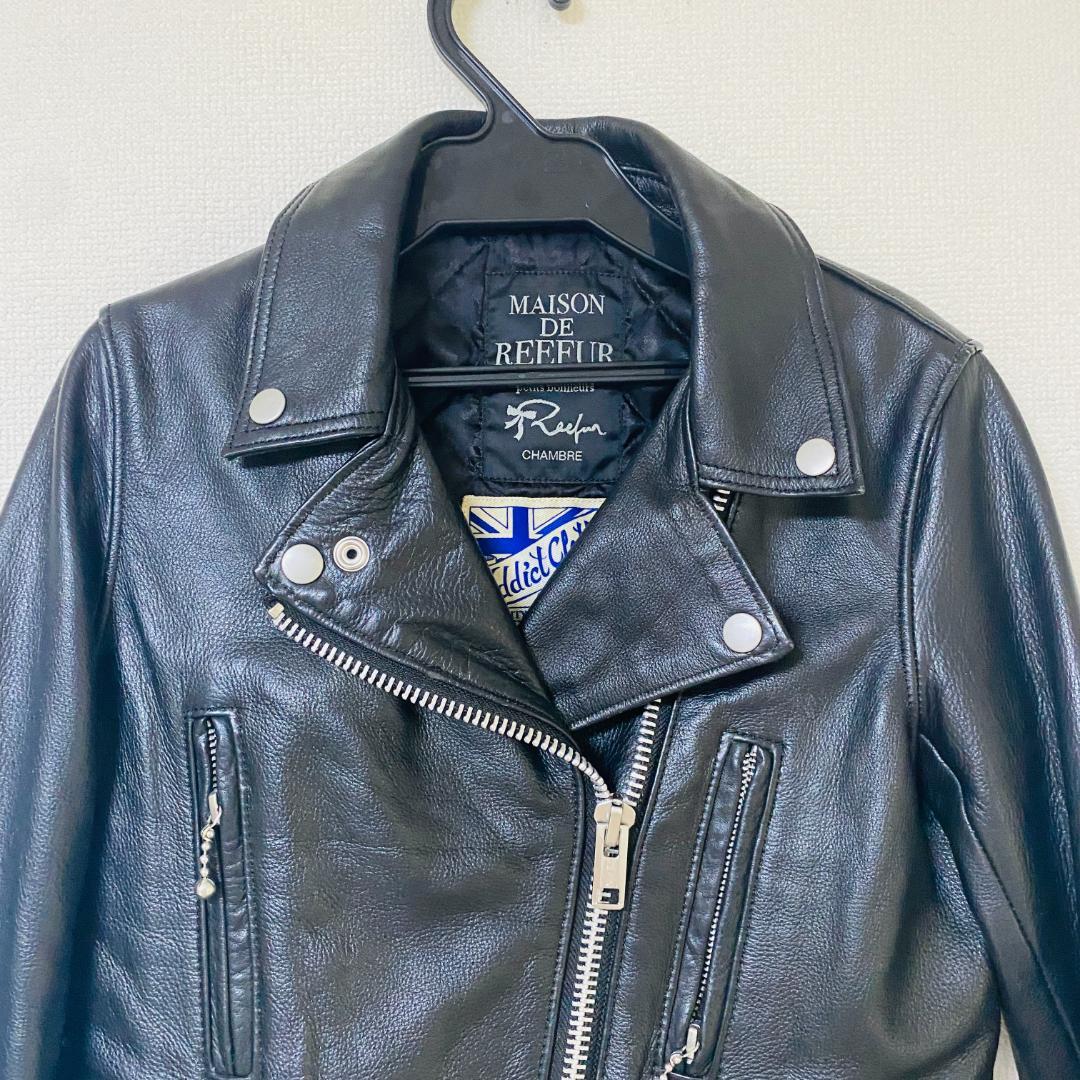 メゾンドリーファー アディクト クローズ レザー ダブルライダース 梨花