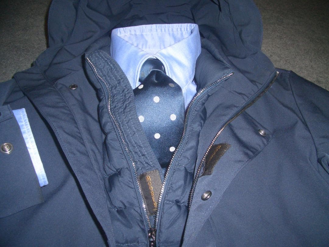 56万円 MooRER ダウンコート 44SM ムーレー チェスターステンカラー