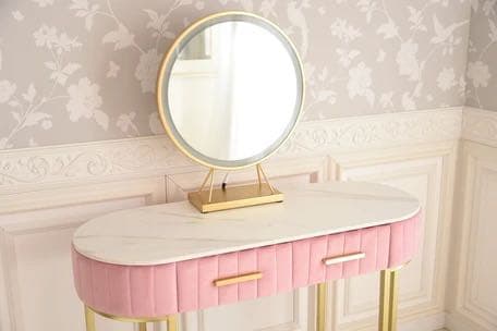 プリンセス家具｜プチロココ プリンセスドレッサー（スツール付き）