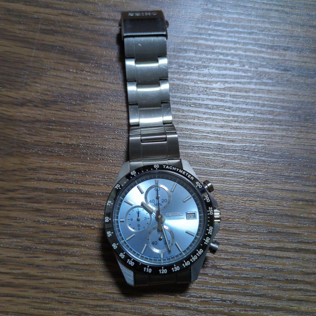 SEIKO KSN8T6C 8T67 クロノグラフ 時計 シルバー