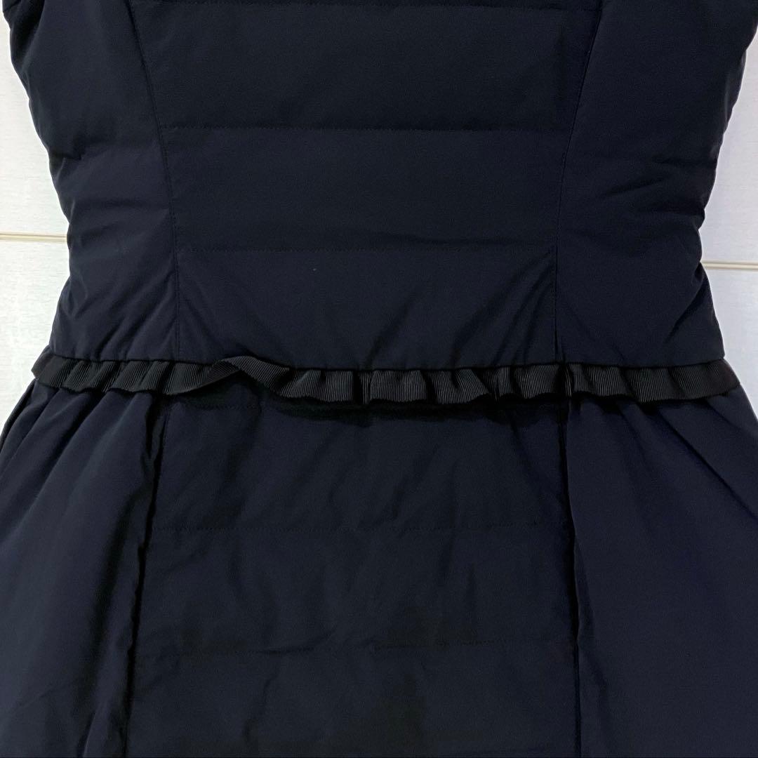 【美品】M'S GRACY ビーズワッペン カメリアチャーム ダウンベスト