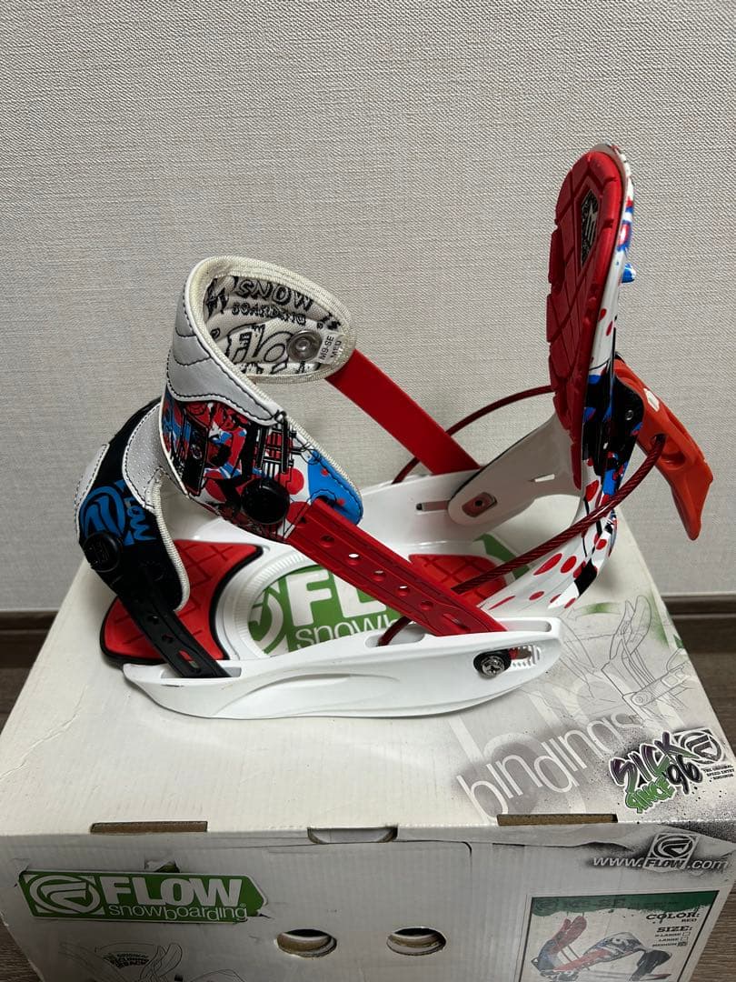 FLOW M9-SE スノーボード ビンディング M レッド