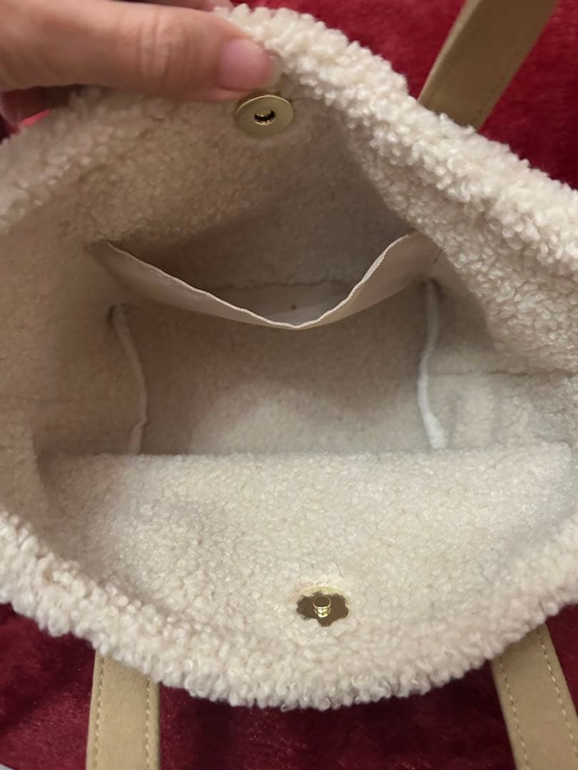 ラブラリーバイフェイラー オールドテディ　ワッペンボアトートバッグ　ポーチ