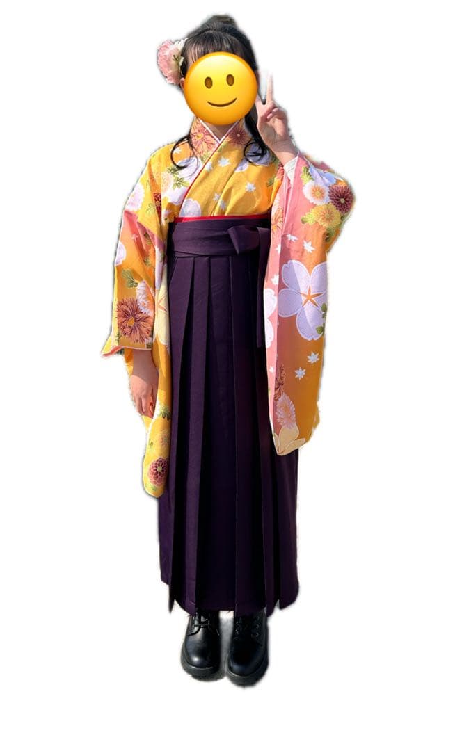 袴セット(着付け小物やブーツ付き) 小学生卒業式 袴紐下87 キョウエツ