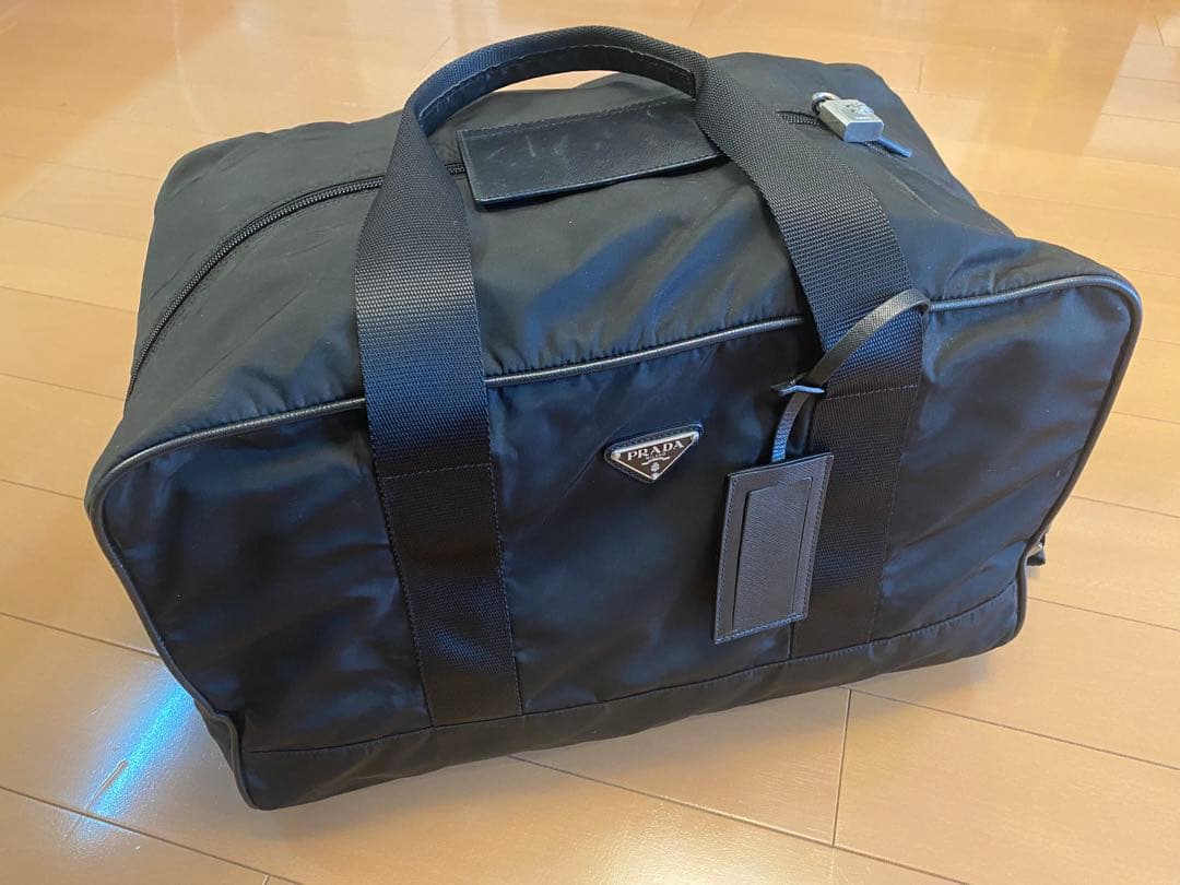 プラダ PRADA ボストンバッグ バッグ 旅行用 ブラック