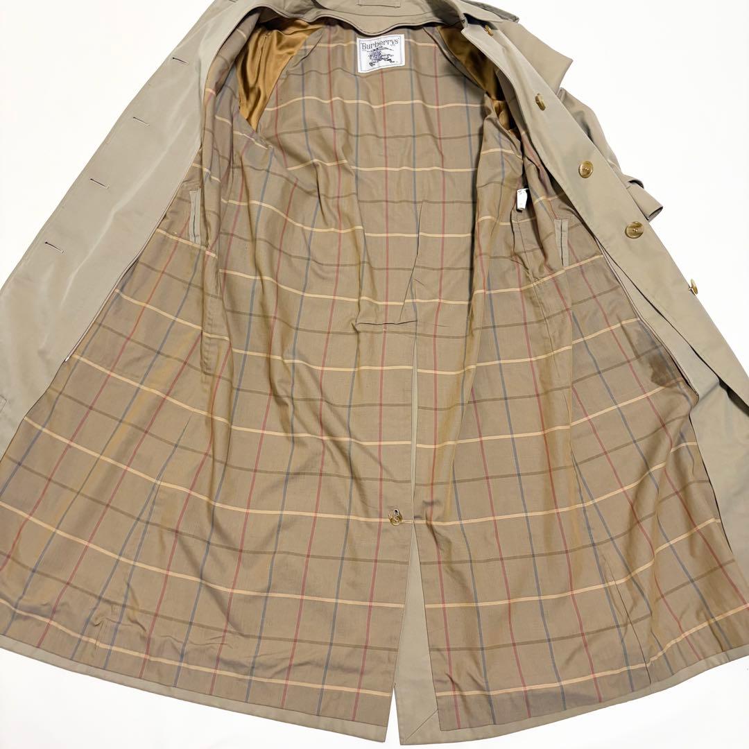 90's バーバリー トレンチコート ステンカラーコート ノバチェック