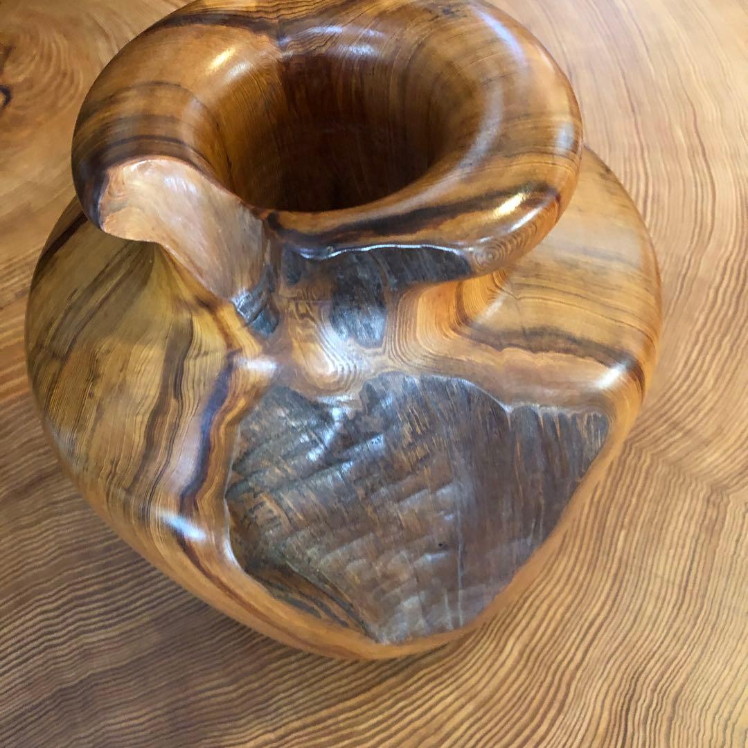 屋久杉木製 花瓶