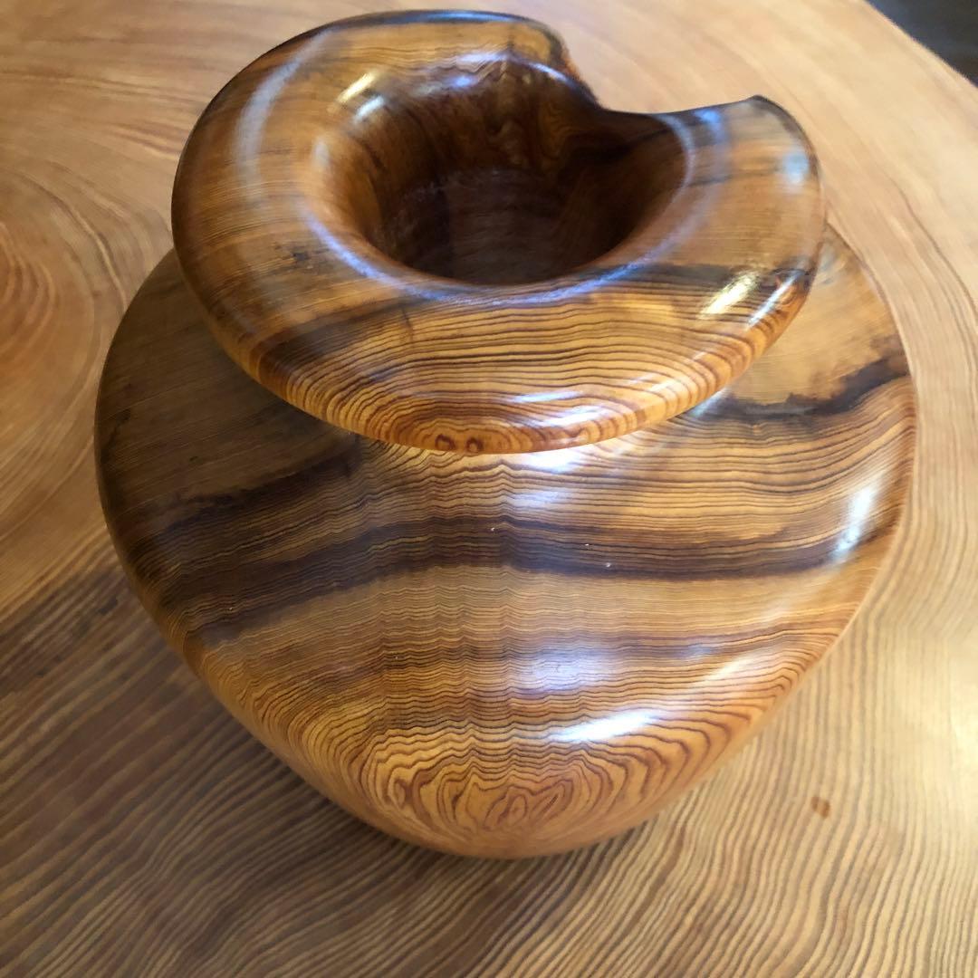 屋久杉木製 花瓶