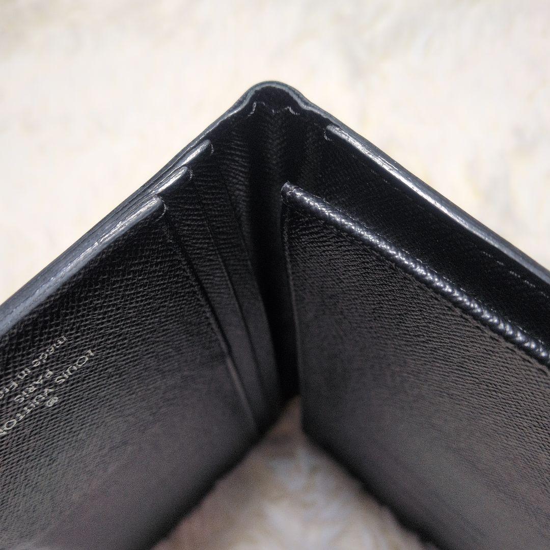 Louis Vuitton ルイ・ヴィトン ダミエ ブラック 二つ折り財布