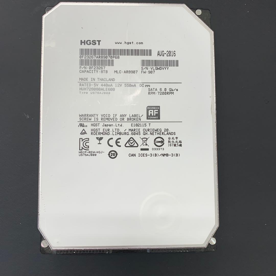 日立HGST ８TB 内臓HDD 高信頼