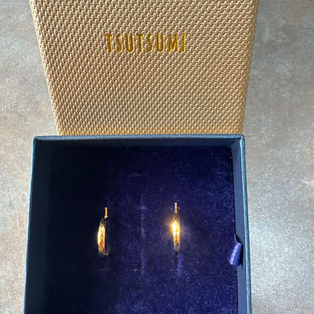 現行品★ジュエリーツツミ アイテム K18イエローゴールドピアス