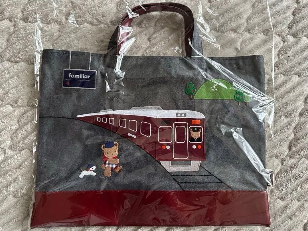 familiar ファミリア　阪急電車　デニム　バッグ