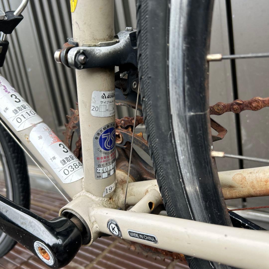 REUNION 530MM アルミフレーム ロードバイク ホワイト/ブラック