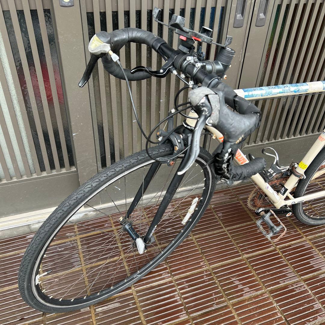 REUNION 530MM アルミフレーム ロードバイク ホワイト/ブラック